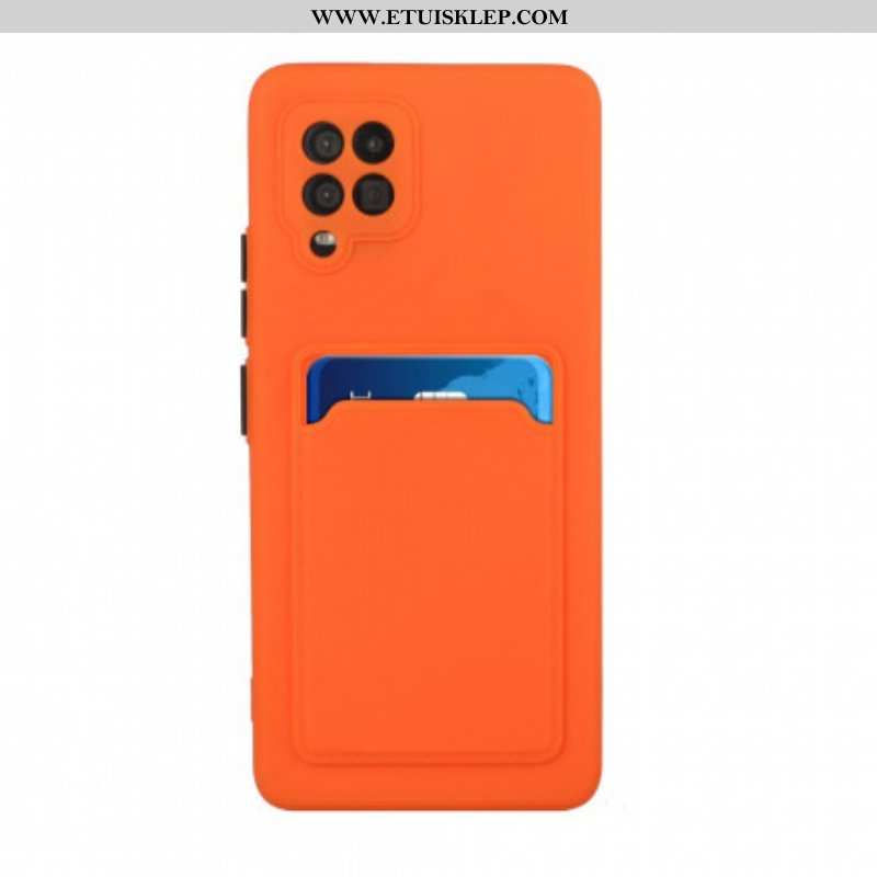 Etui do Samsung Galaxy M12 / A12 Silikonowy Uchwyt Na Kartę